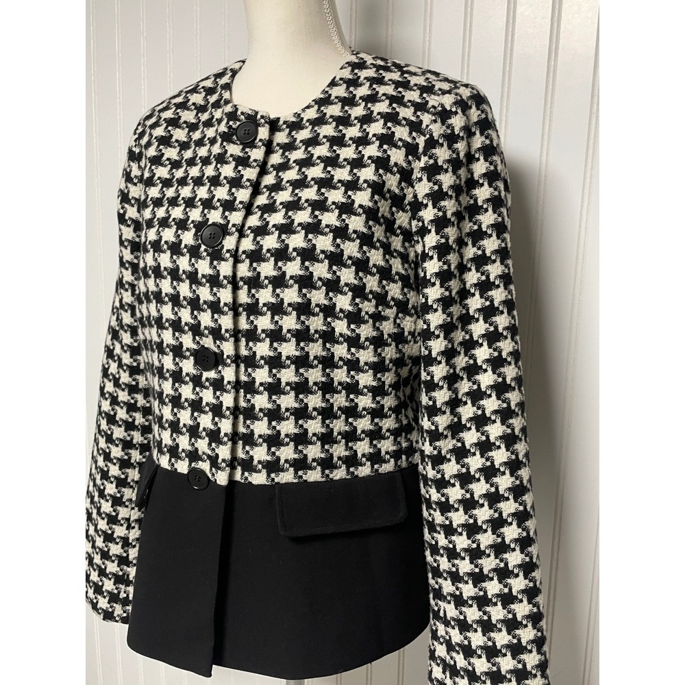 Talbots Houndstooth Button Down Color Block Blaze… - image 3